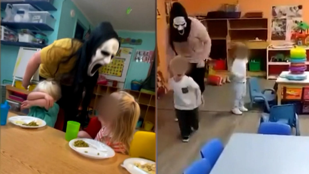 Say What Now? Daycare Workers Arrested After Video Shows Them Scaring Kids with Mask from ‘Scream’