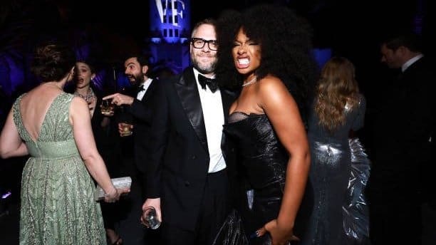 Seth Rogen Smoked Weed With Megan Thee Stallion And Her Brother (Who Does Not Exist) At An Oscars Party [Video]