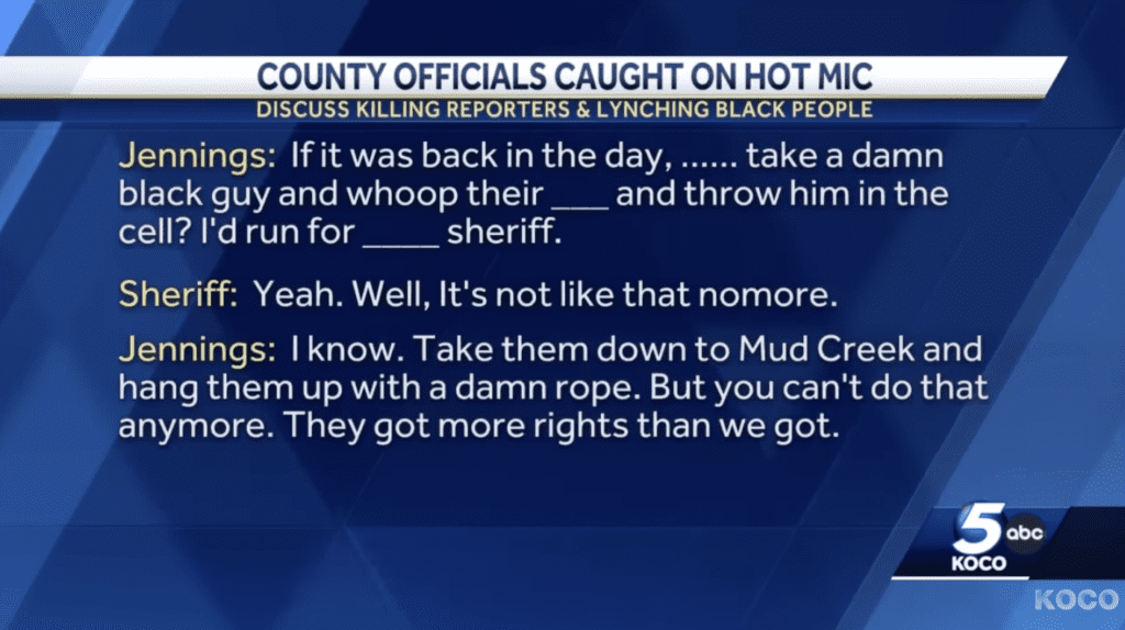 Sounds About White: Oklahoma Sheriff Says Recording Of Officials ...