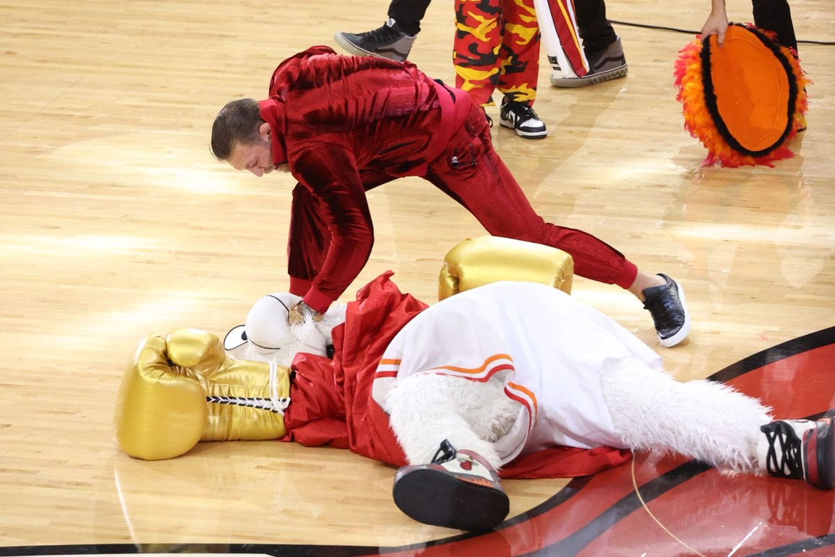 The Miami Heat Mascot Reportedly Went To The Hospital After Getting Punched By Conor McGregor For A Bit [Video]