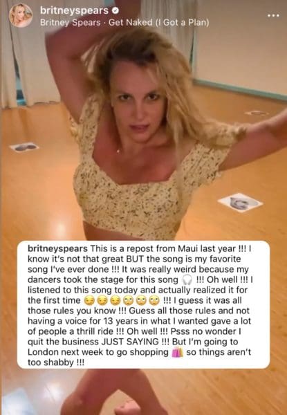 Britney Spears May Have ‘quit The Business Of Music She Suggested While Sharing Her New 1381