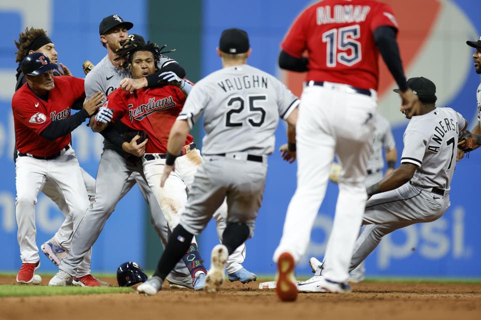 Watch: Jose Ramirez Punches Tim Anderson Leading to All-Out Brawl During Guardians-White Sox Game [Video]