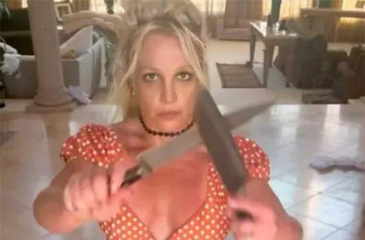 Britney Spears Insists Knives Are Rented Props, Pleads With Fans Not to Worry [Video]