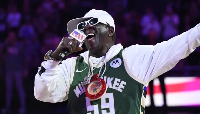 Flavor Flav Sang The National Anthem At A Bucks Game And His Passionate Performance Drew A Mixed Reaction [Photos + Video]