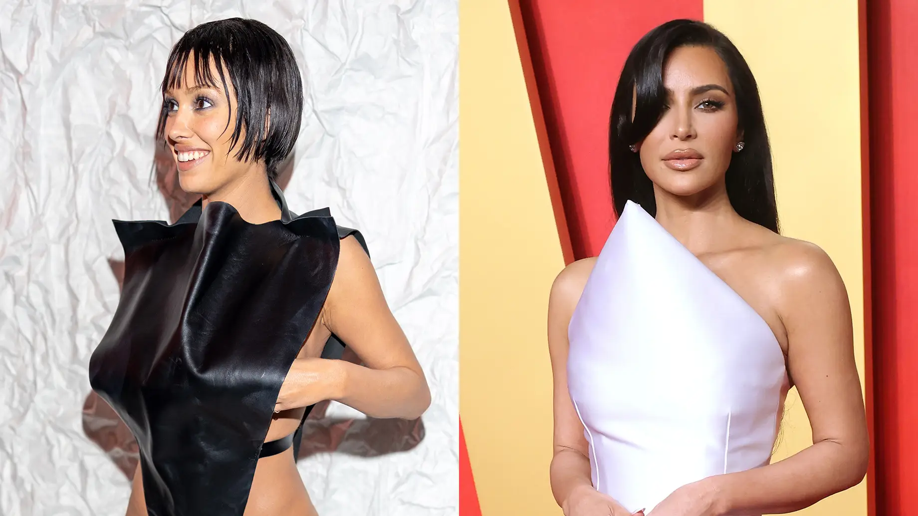 Kim Kardashian and Bianca Censori Seen Standing Side-By-Side at Kanye’s Latest ‘Vultures’ Listening Event