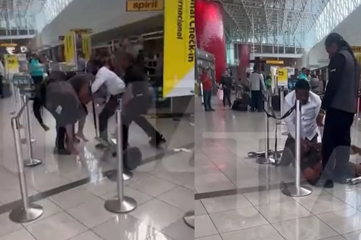 Say What Now? Video Shows 4 vs. 1 Fight at Baltimore Airport’s Spirit Airlines Check-In Desk
