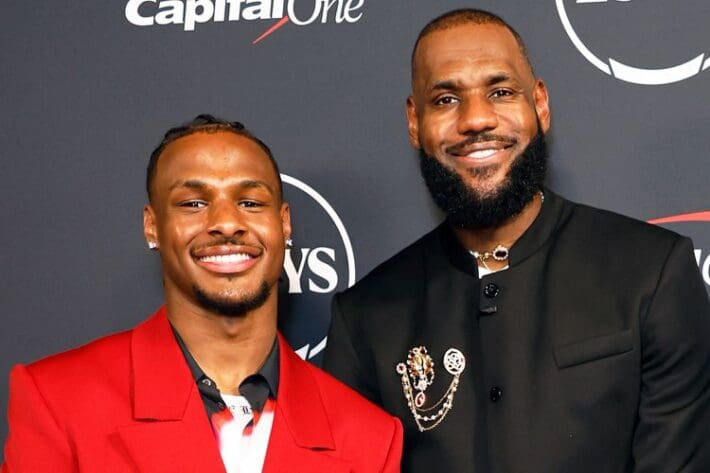 Lebron James And Son Bronny Set To Make History As First Father-Son Duo ...