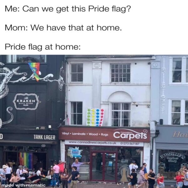 Pride Month meme - pride flag