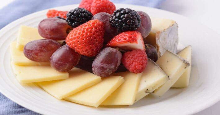 fruit and cheese tray