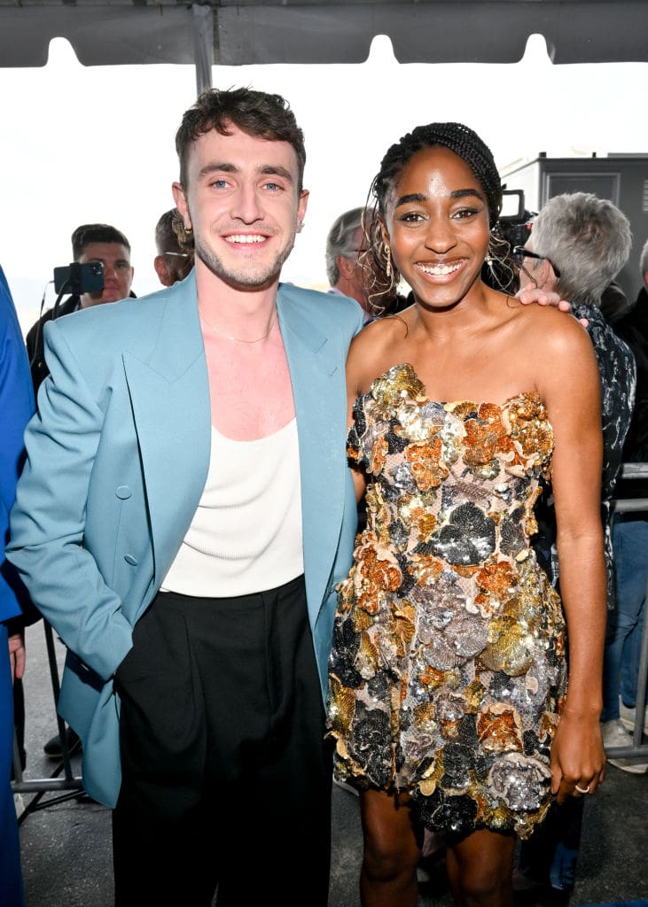 Paul Mescal and Ayo Edebiri at the 2023 Film Independent Spirit Awards held on March 4, 2023 in Santa Monica, California. (Photo by Michael Buckner/Variety via Getty Images)