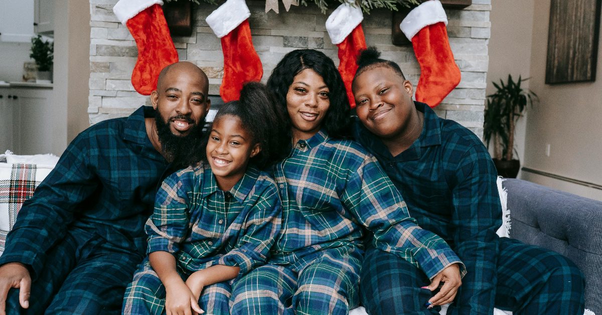 family holiday matching pajamas