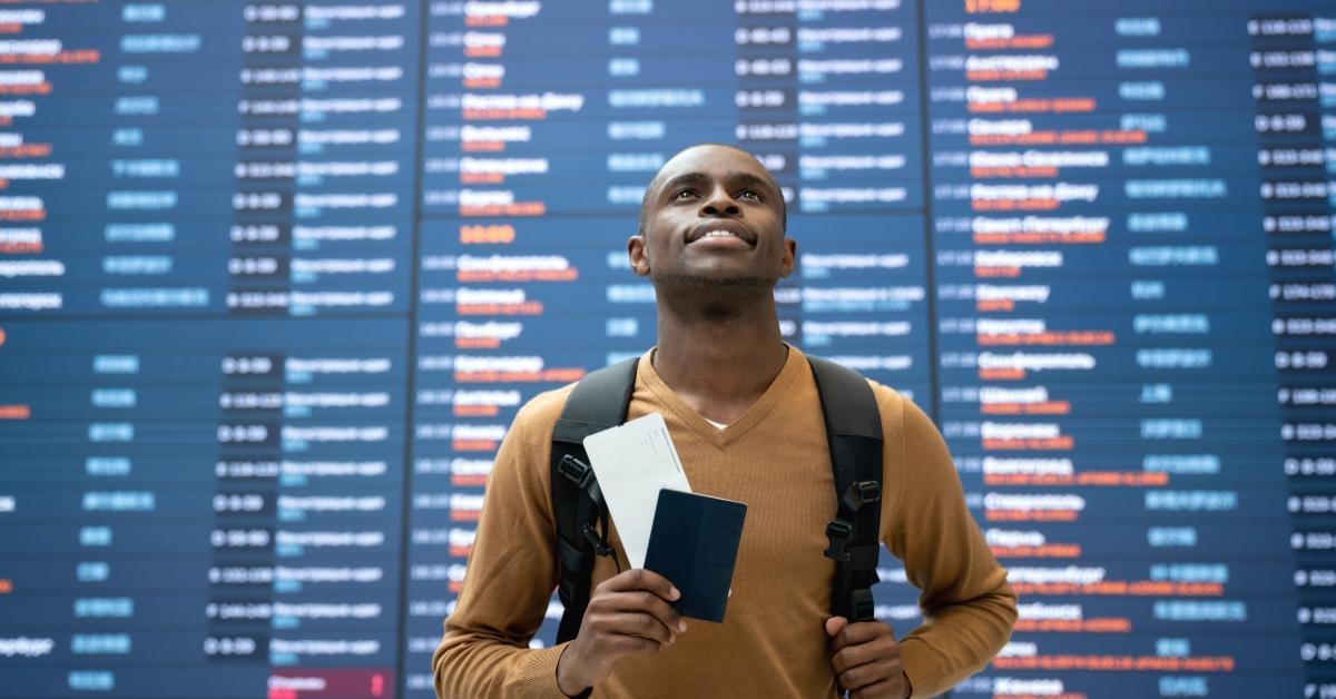 Man at airport