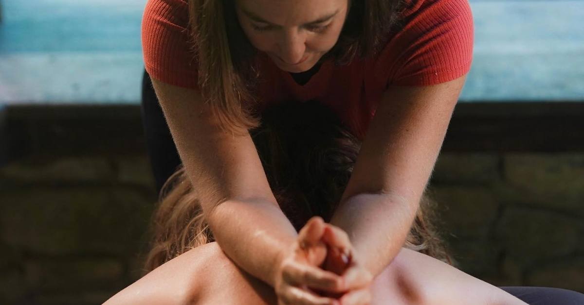 An individual getting a massage